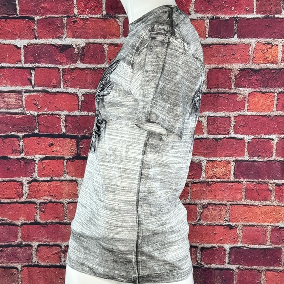 Affliction Men's Short Sleeve Graphic T-shirt -Gray / Black -Various Sizes- NWT - Picture 6 of 11